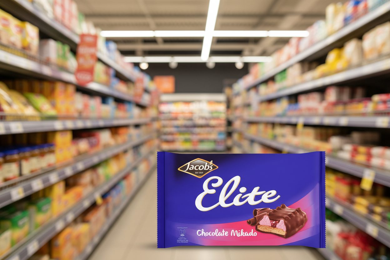 18 x Jacob's Elite Caramel Mikado 6Pk 176G