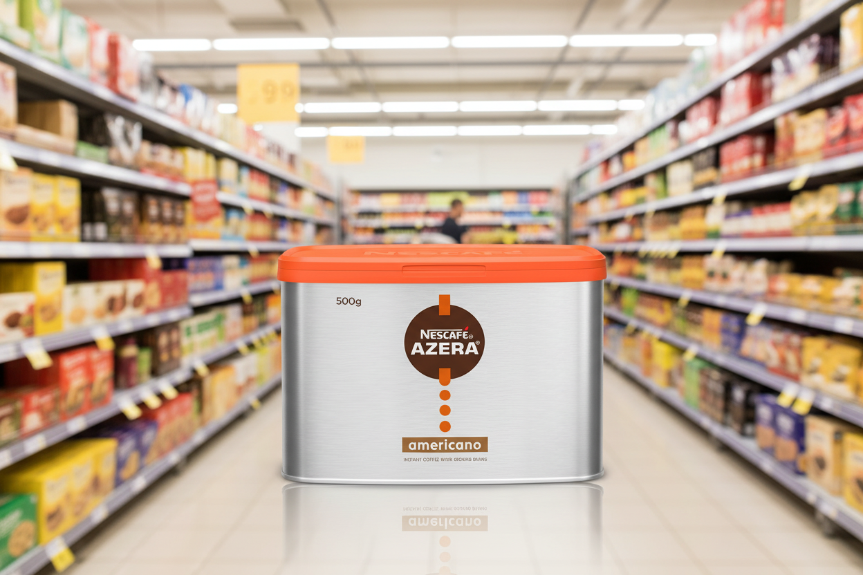 Nescafé Azera Americano Instant Coffee With Ground Beans 500G