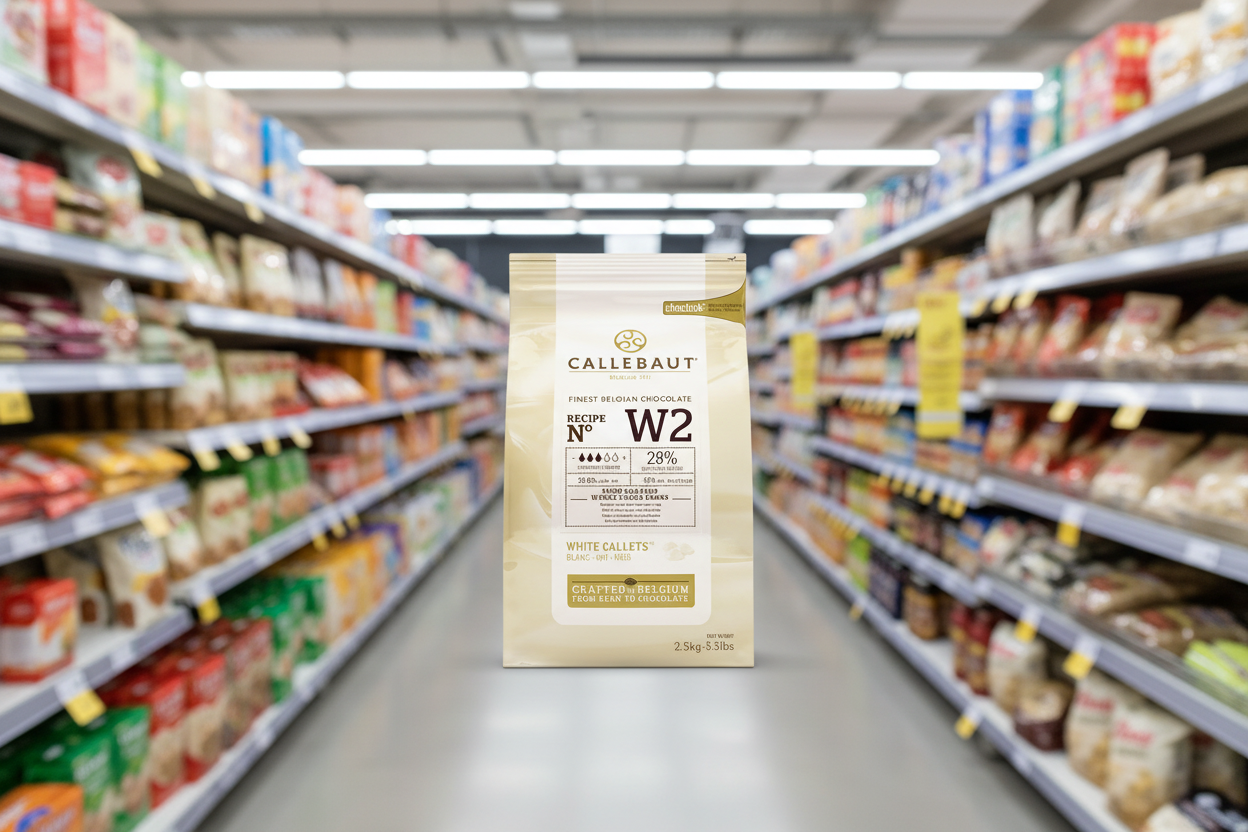 Callebaut Finest Belgian Chocolate White Callets 2.5Kg