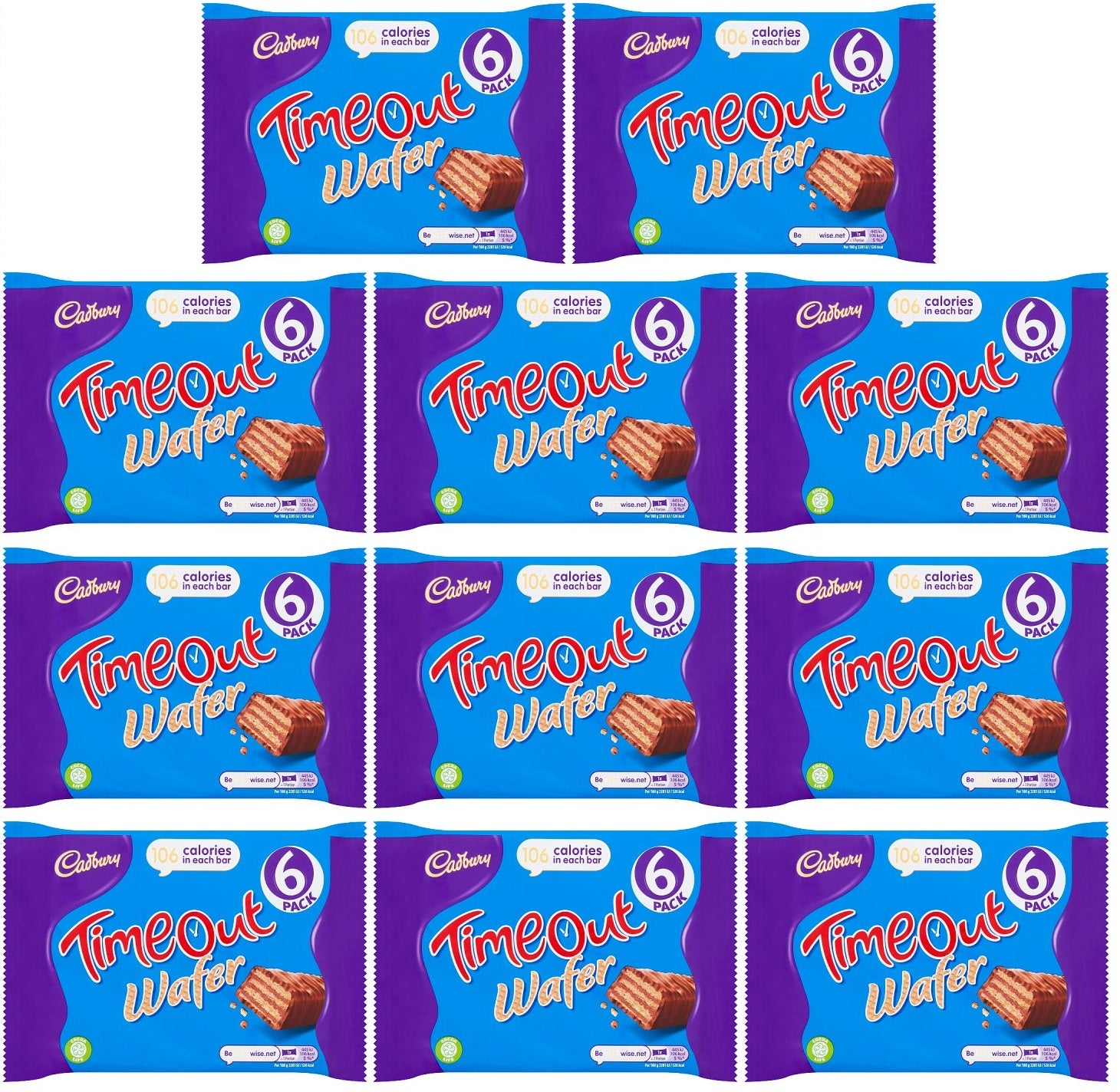 13 x Cadbury Time Out 6 X 20.2G (121.2G)