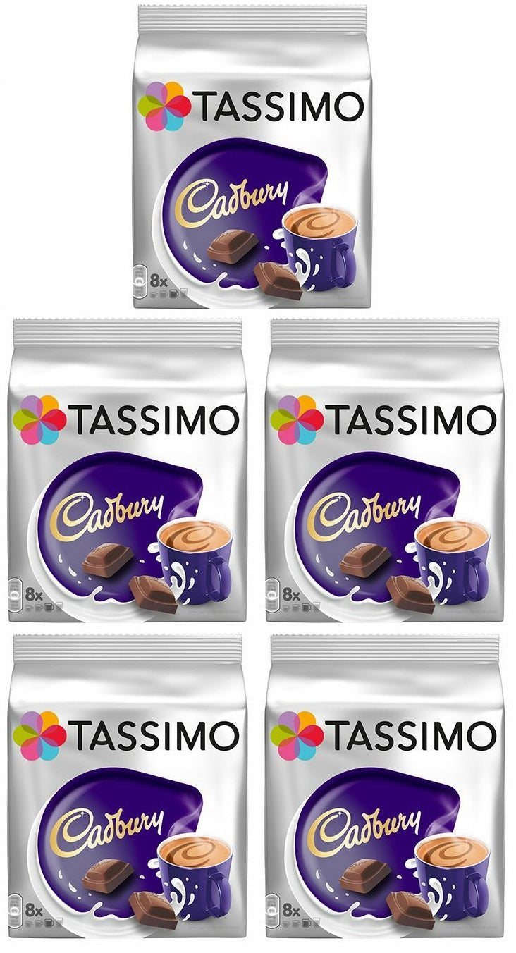5 x Tassimo Cadbury Hot Chocolate Pods X8