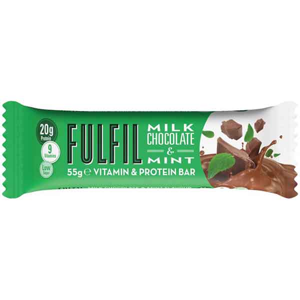 Fulfil Milk Chocolate & Mint Flavour Vitamin & Protein Bar 55G