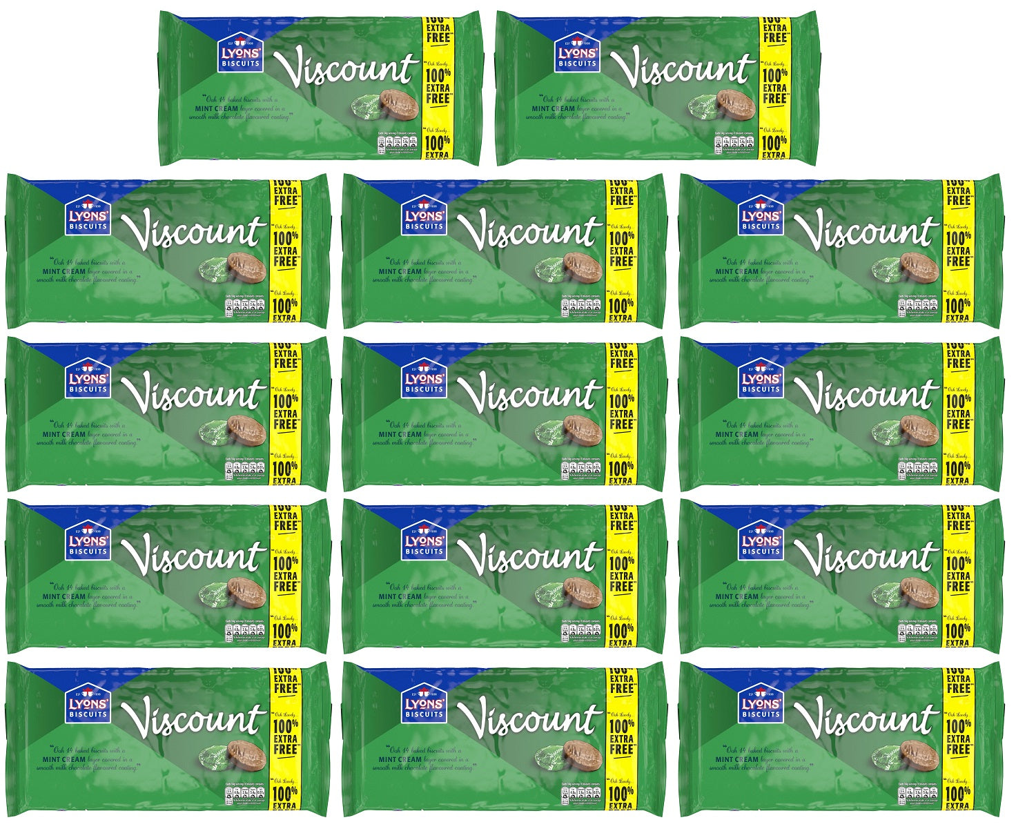 14 x Lyons Biscuits Viscount 196G