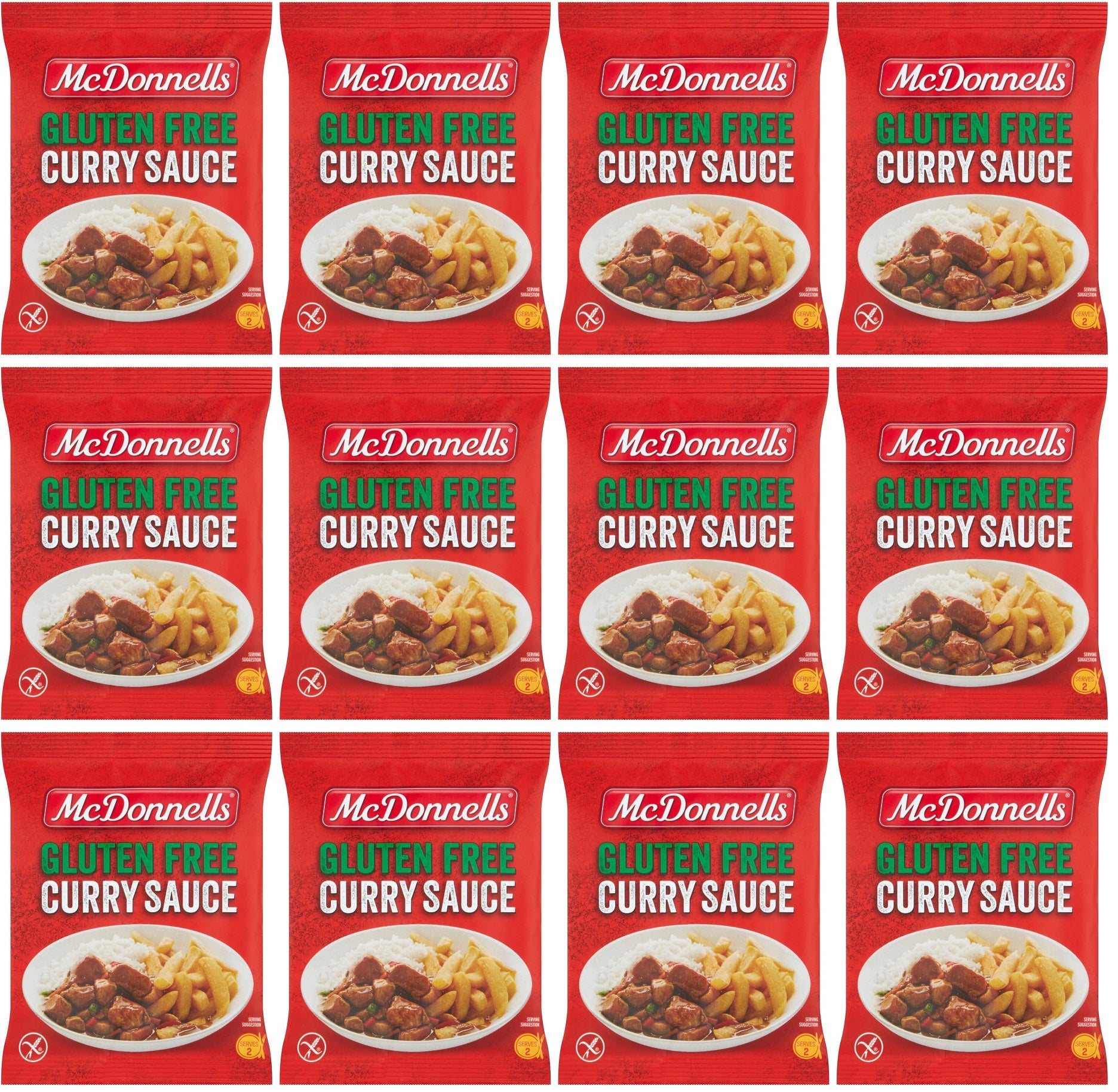 12 x Mcdonnells Gluten Free Curry Sauce 50G