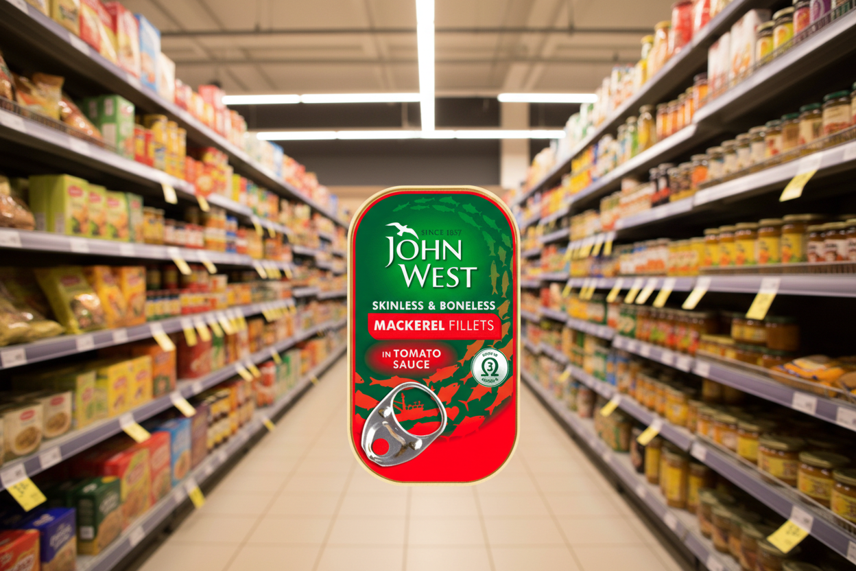 10 x John West Mackerel Fillets In Tomato Sauce 125G