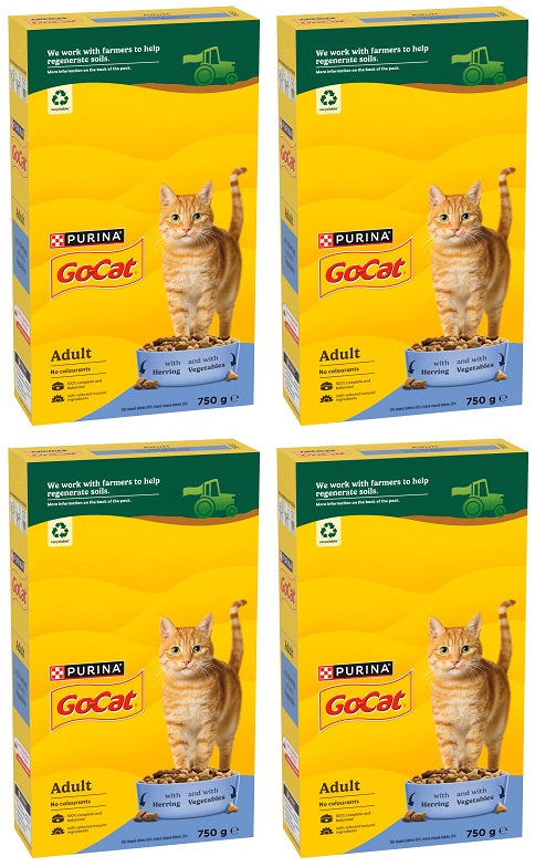 4 X Go Cat Herring & Vegetable - 2Kg