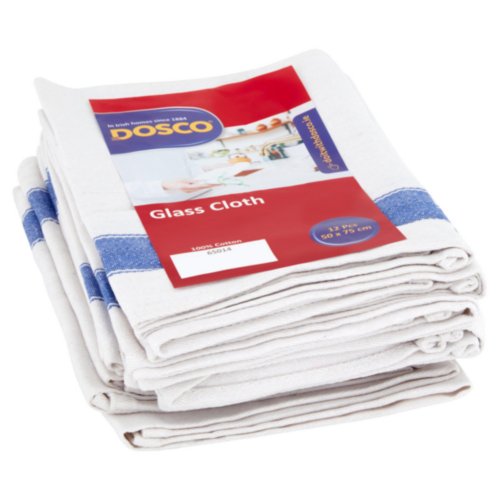 12 x Dosco Glass Cloth 12 Pack