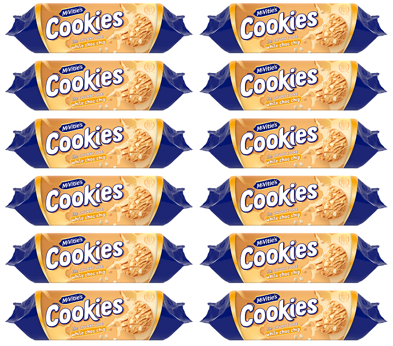 12 x Mcvities Cookies White Choc Chip - 150GM