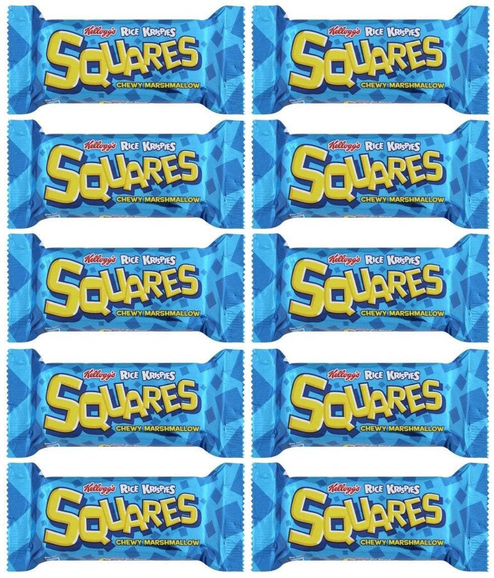 10 x Rice Krispies Squares Marshmallow 28Gm