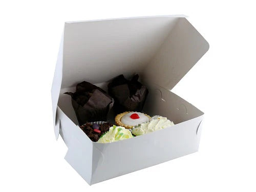 Folding Cake Box White 12 Inch