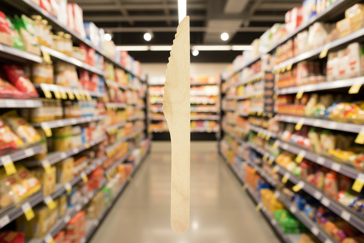 Wooden Knives 100Pk