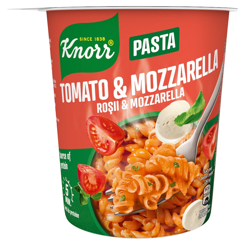 8 x Knorr Tomato & Mozzarella Pasta 63G