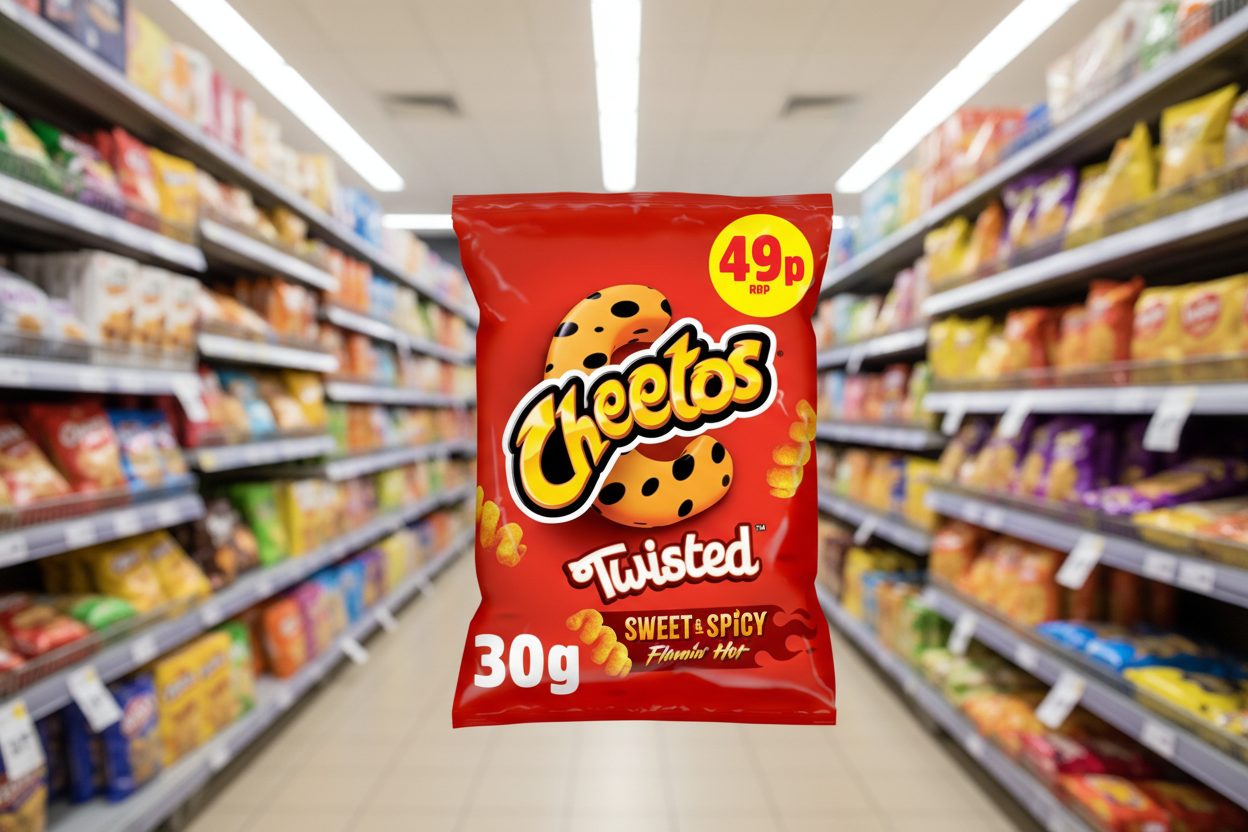 30 x Cheetos Twisted Flamin Hot - Sweet & Spicy 30Gm