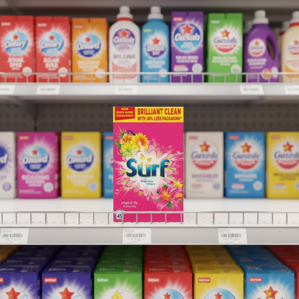 4 x Surf Laundry Powder Tropical Lily 2.25 Kg (45 Washes)