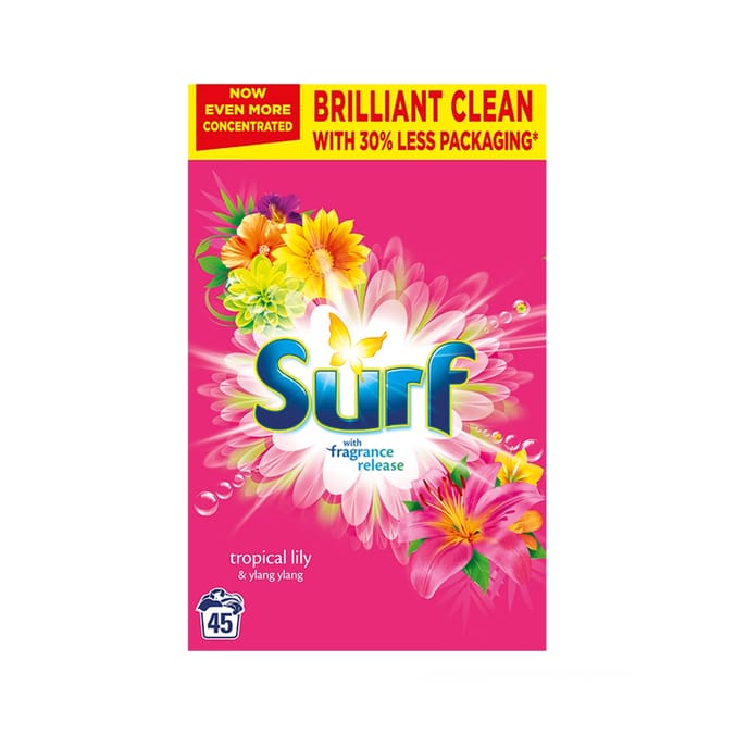 Surf Laundry Powder Tropical Lily 2.25 Kg (45 Washes)
