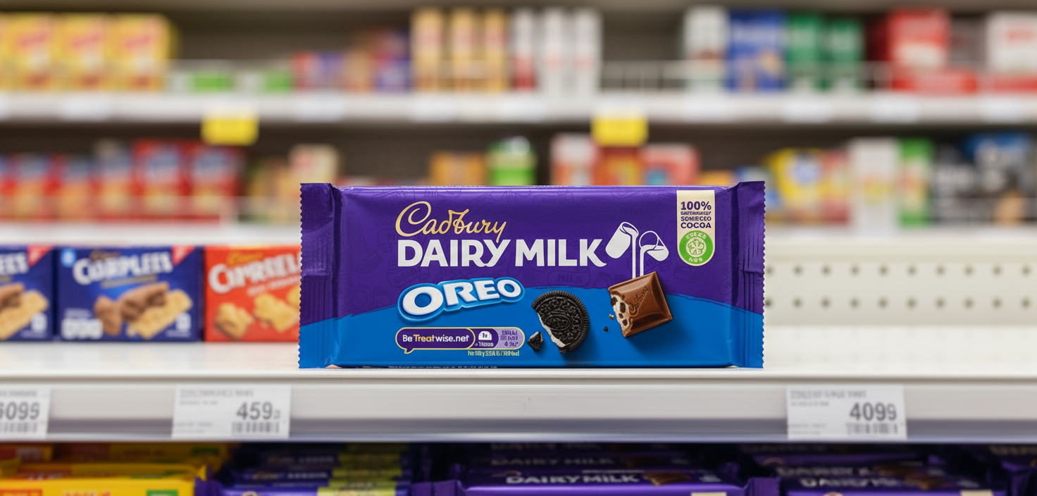 17 x Cadbury Dairy Milk With Oreo Chocolate Bar 120G