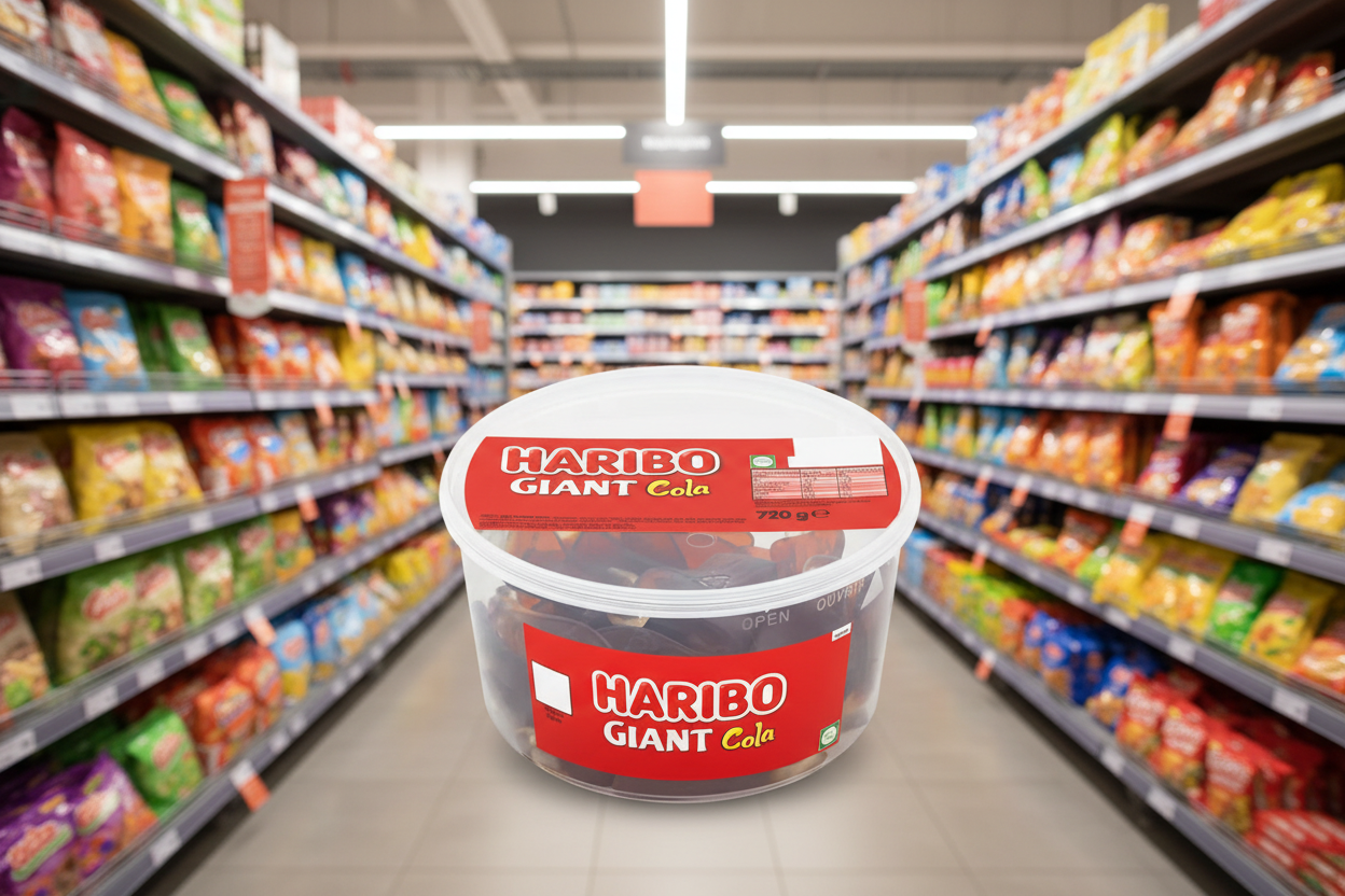 4 x Haribo Giant Happy Cola 40Qty