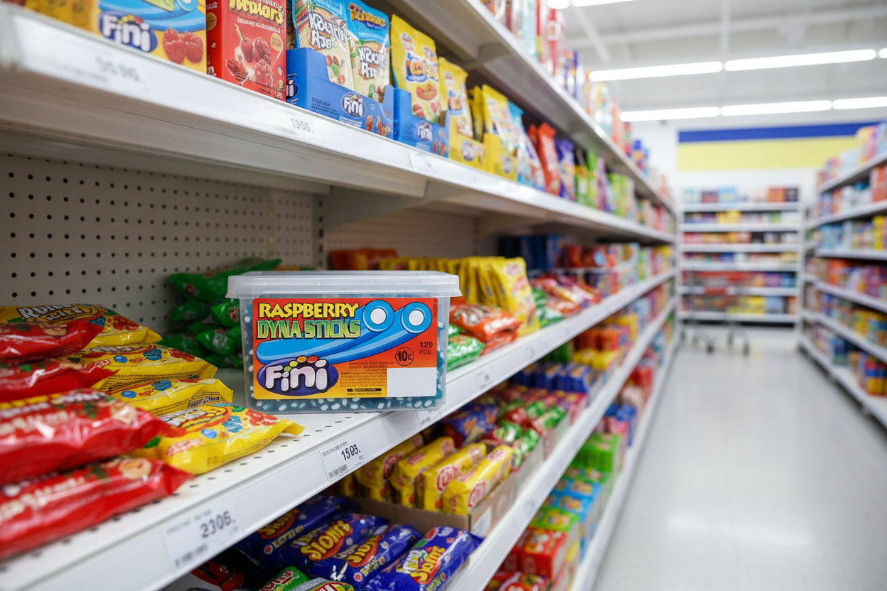 120 x Fini Raspberry Dyna Sticks 120 Pieces