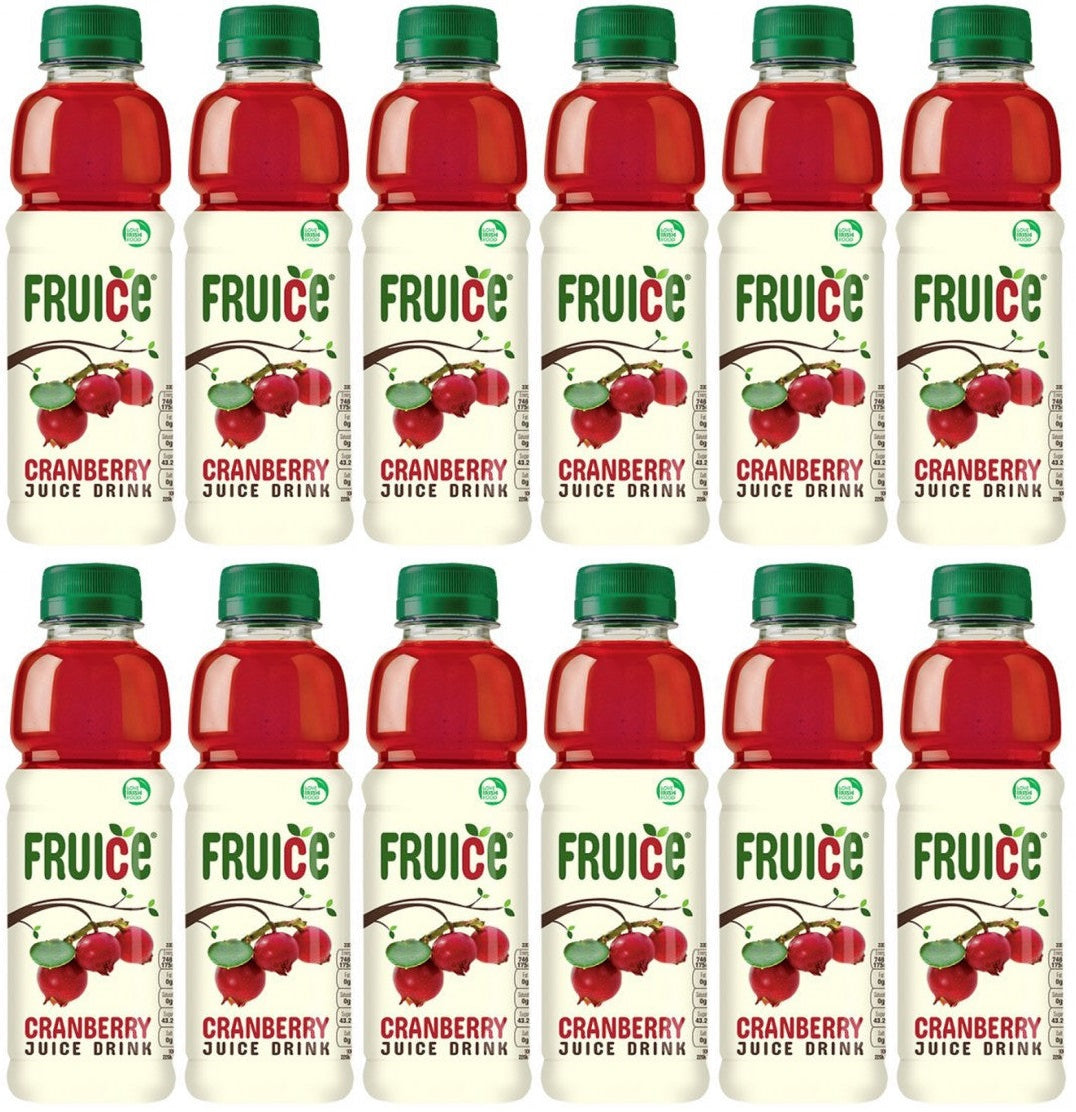 12 x Fruice Cranberry 330Ml