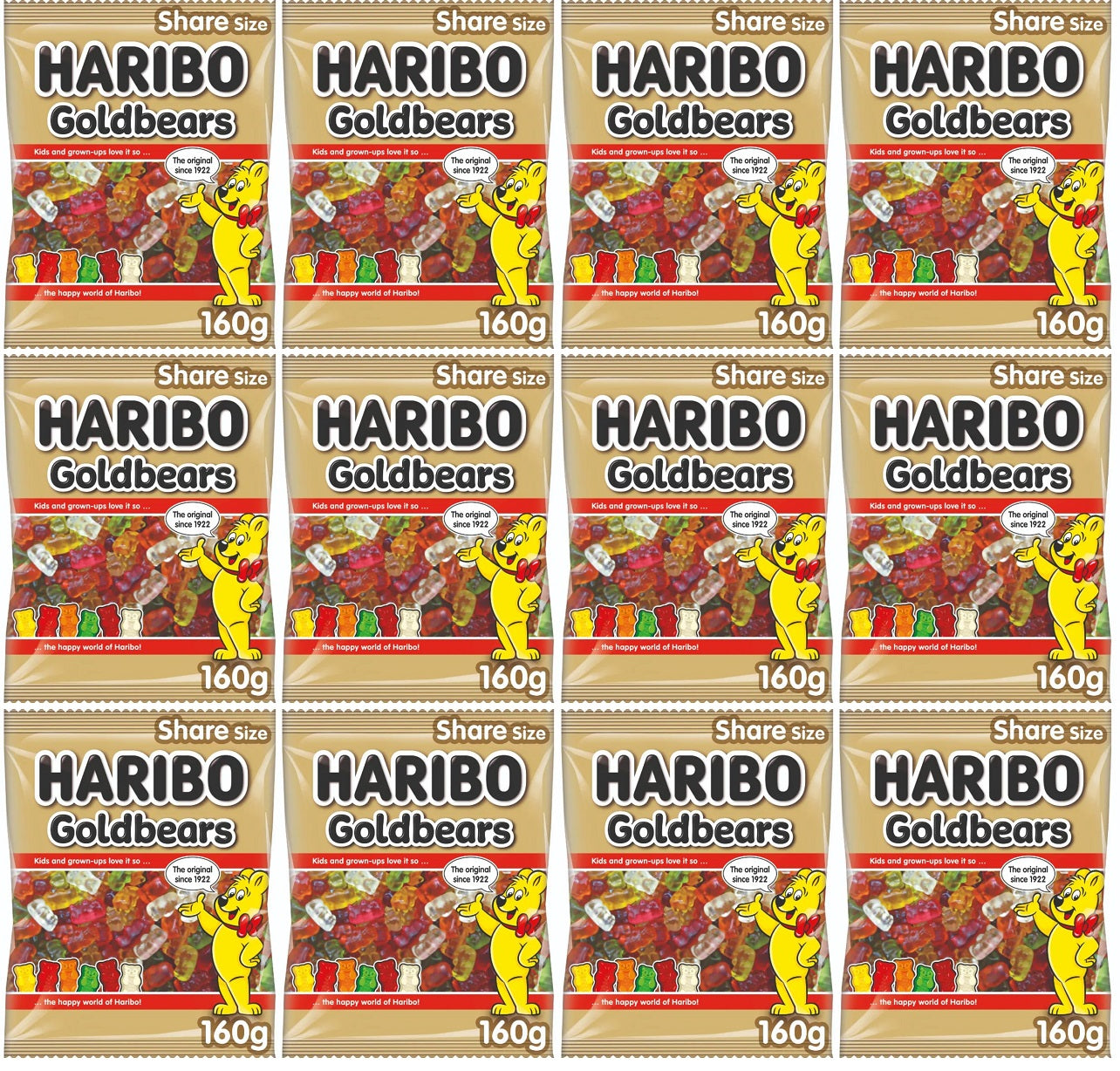 12 x Haribo Goldbears 160G