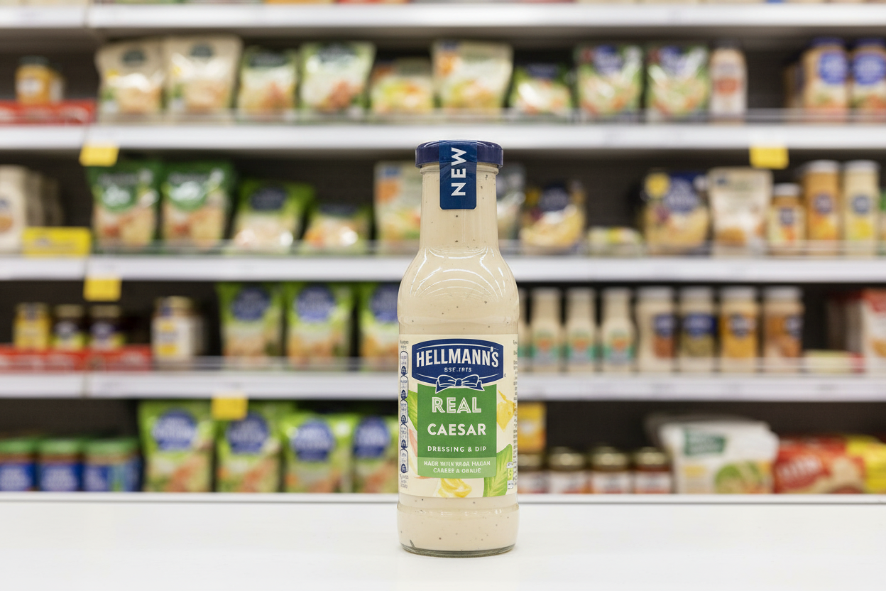 6 x Hellmann's Salad Dressing & Dip Real Caesar 250 Ml