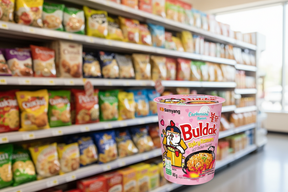 30 X Samyang Buldak Hot Chicken Carbo Noodles Cup - 80G