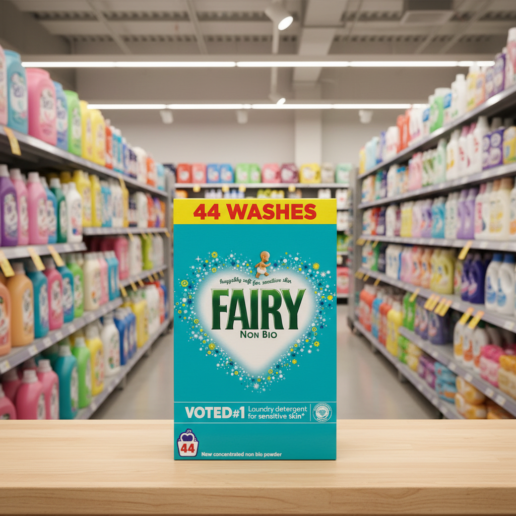 5 X Fairy Non Bio Powder 44 Wash - 2.2Kg