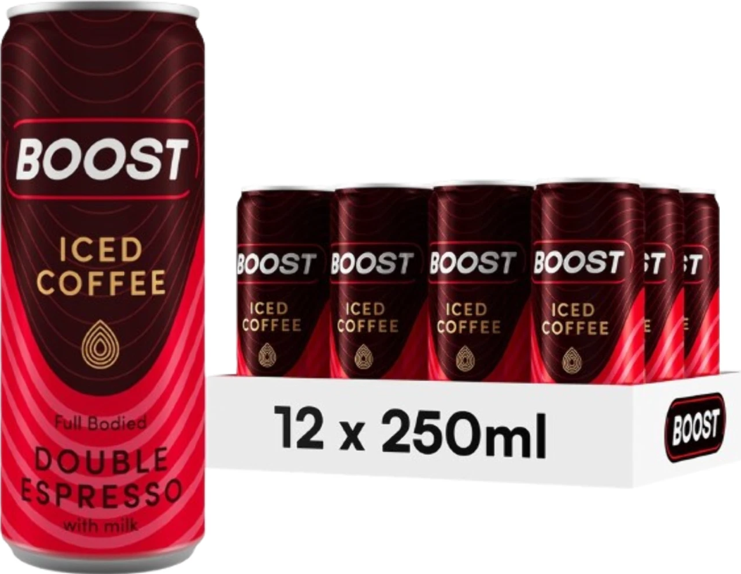 12 x Boost Iced Coffee Double Espresso - 250Ml