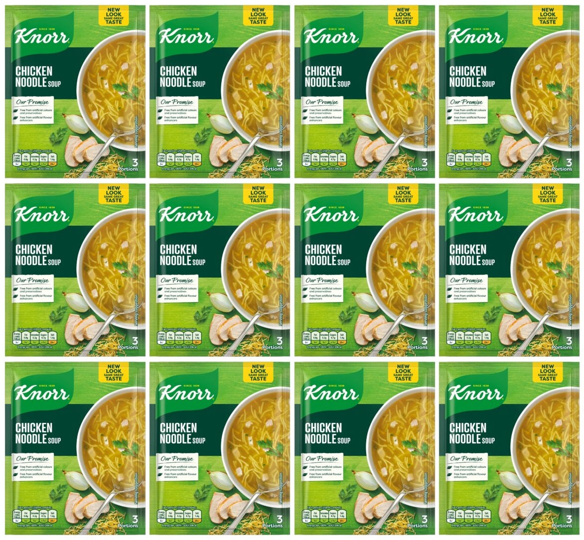 12 x Knorr Chicken Noodle Soup 43G