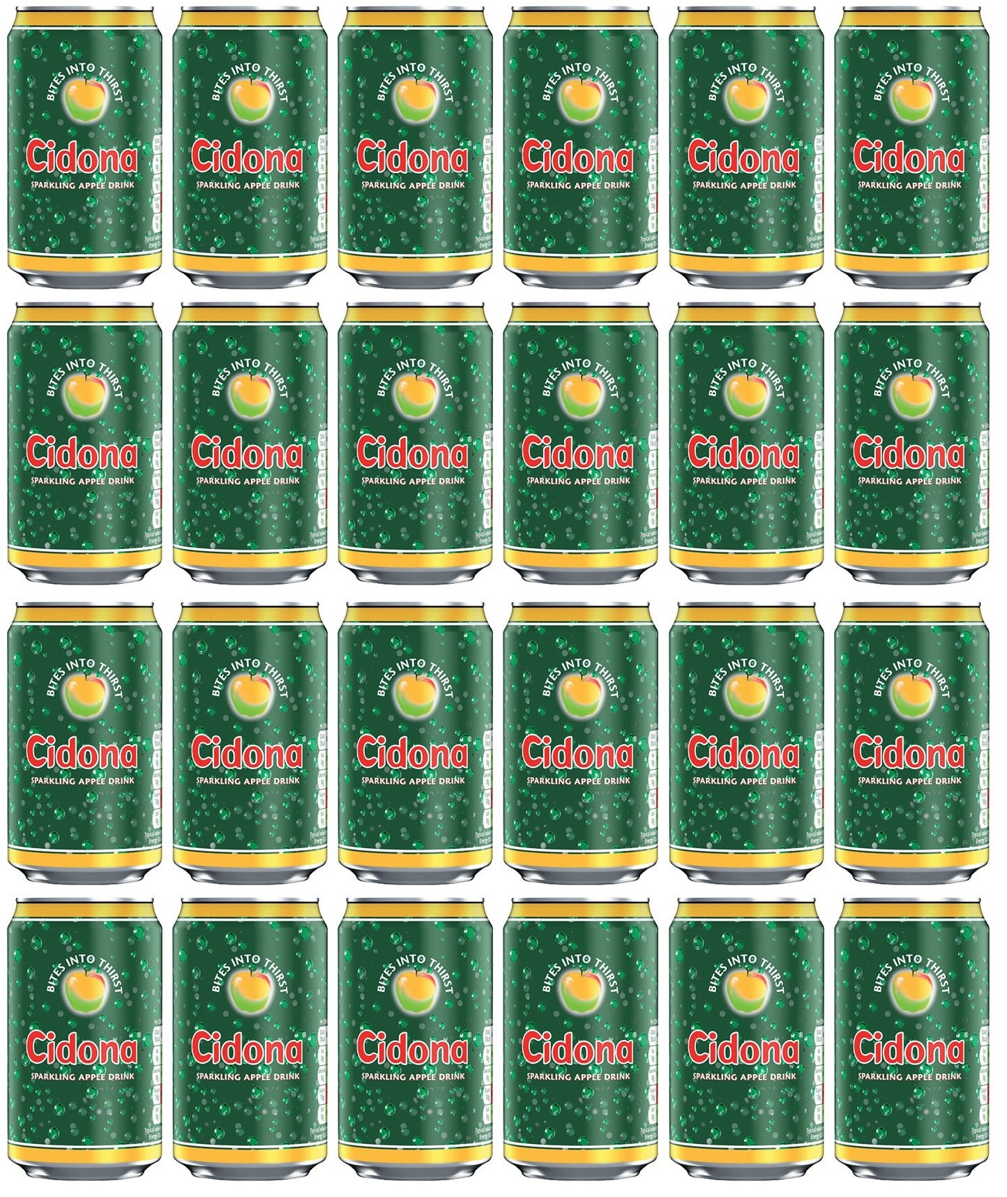 24 x Cidona Sparkling Apple Drink 330Ml
