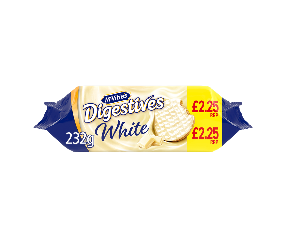 12 x White Chocolate Digestives 12x232g -