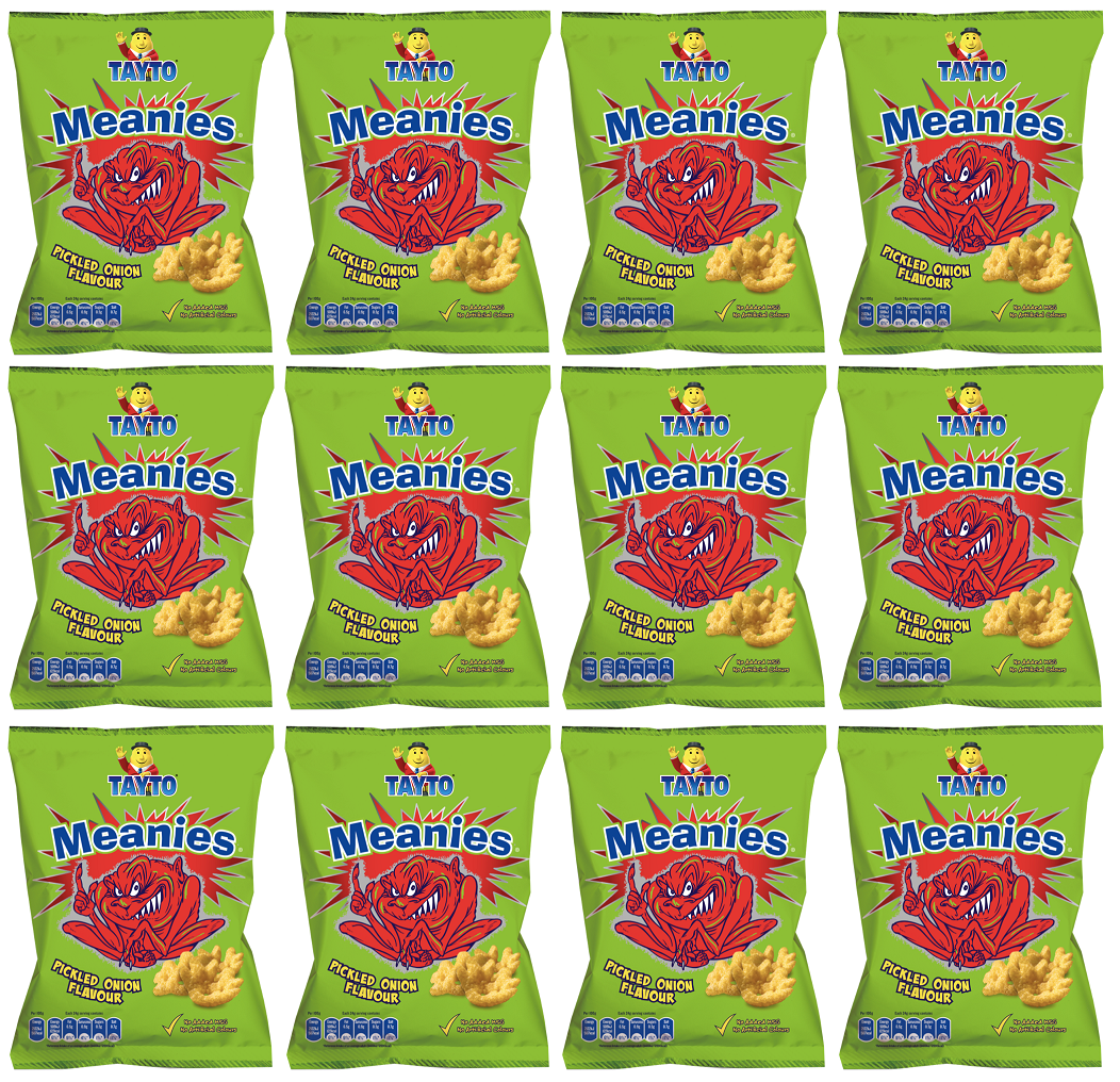 12 x Tayto Meanies Pickled Onion Flavour 7 X 17G