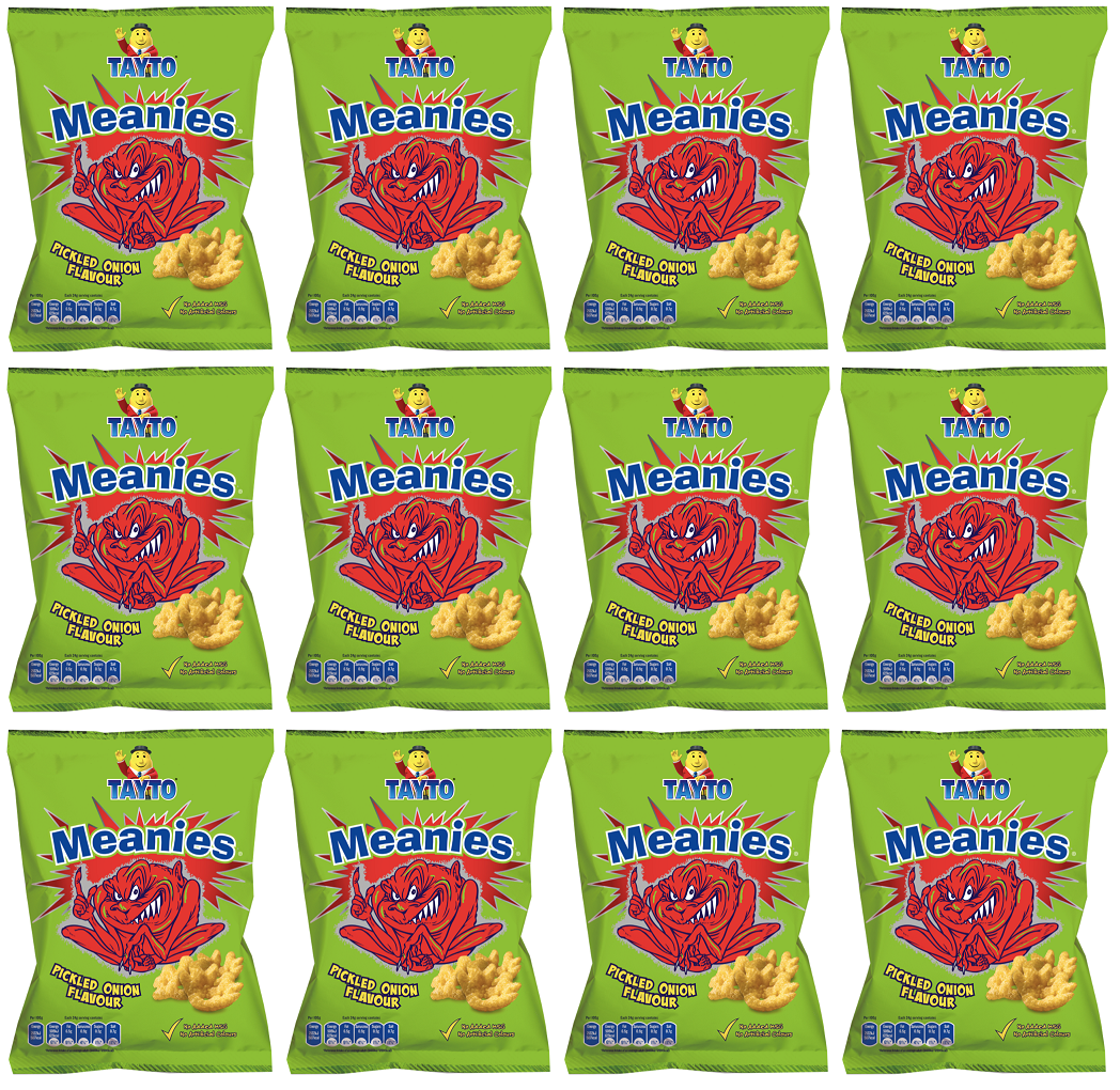 12 x Tayto Meanies Pickled Onion Flavour 110G