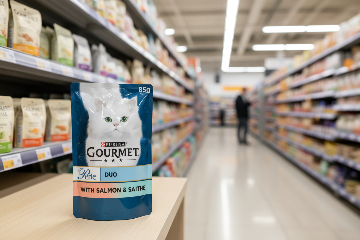 26 x Gourmet Perle Duo Salmon & Saithe - 85GM