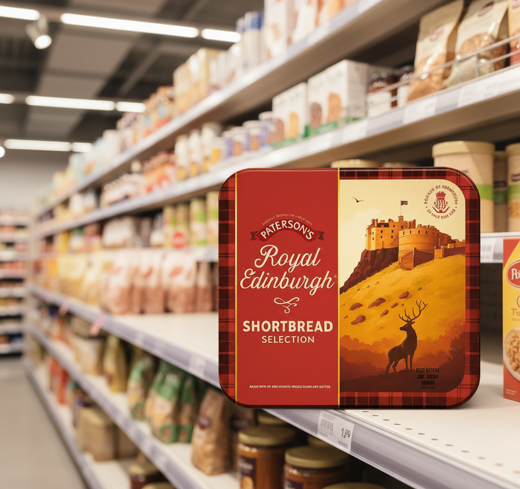 8 X Paterson Gold Shortbread Tin 500GM