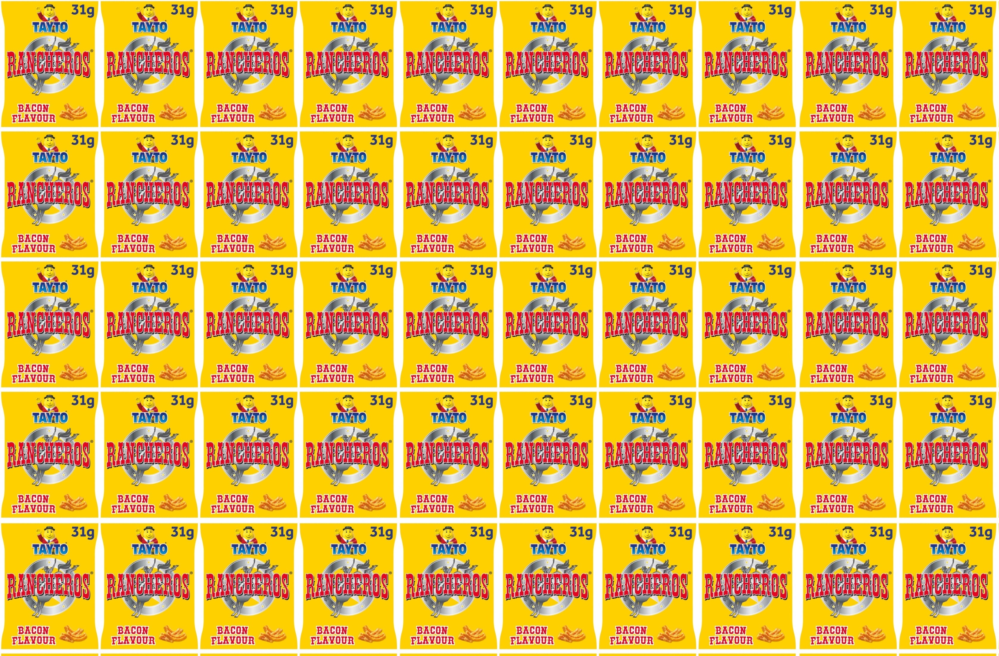 50 x Tayto Rancheros Bacon Flavour 31G
