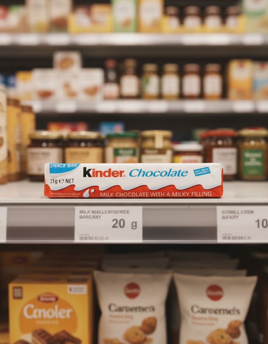 36 x Kinder Chocolate Single Medium Bar 21G