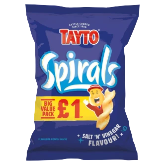 20 x Tayto Spirals Salt & Vinegar - 45GM