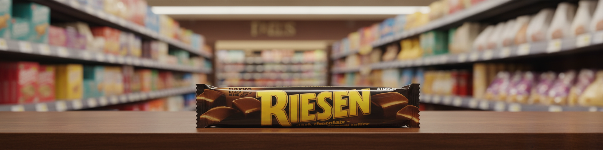 24 x Riesen Dark Chocolate Chewy Toffee 45G