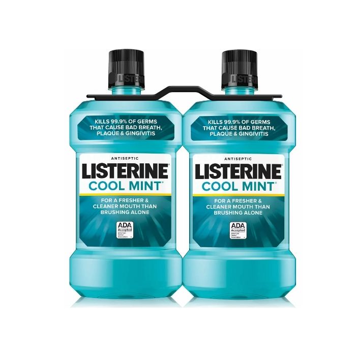 6 x Listerine Antiseptic Mouthwash Coolmint 2 X 250Ml