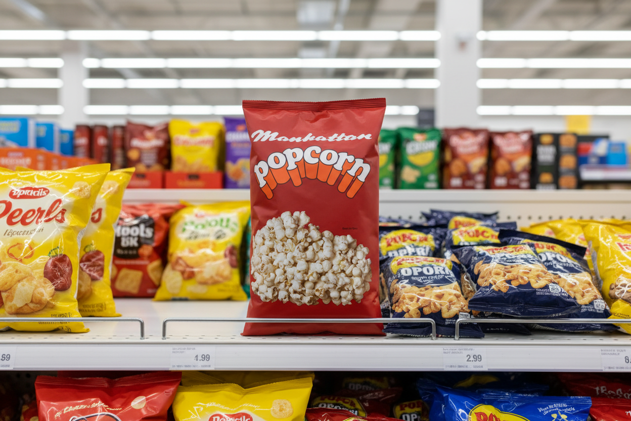 12 x Manhattan Popcorn 100G