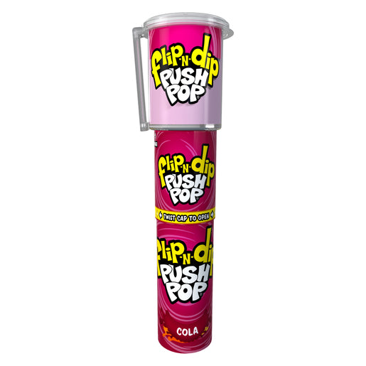 12 X Bazooka Push Pop Flip N Dip - 47Gm