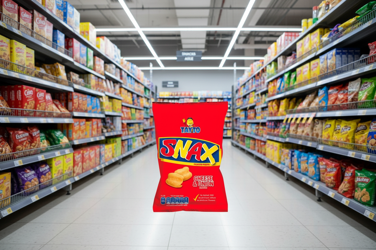 50 x Tayto Snax Potato Puffs Cheese & Onion Flavour 26G