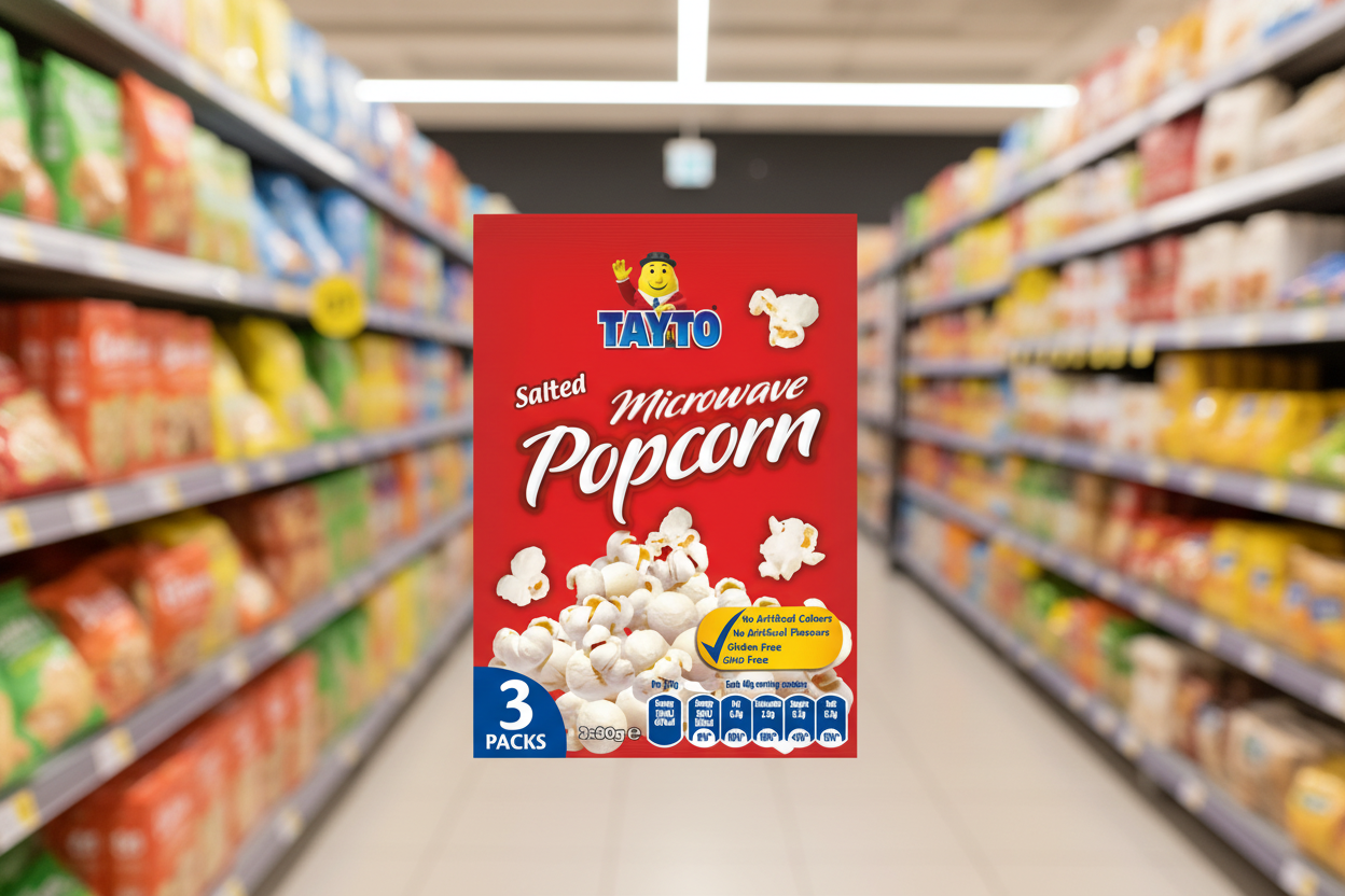 16 x Tayto Salted Microwave Popcorn 3 X 80G