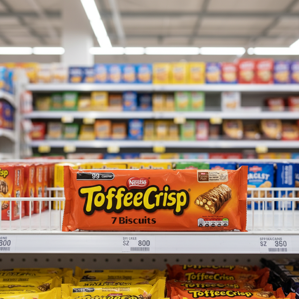 24 x Toffee Crisp Milk Choc Biscuit Bar 7 Pack - 130.9GM