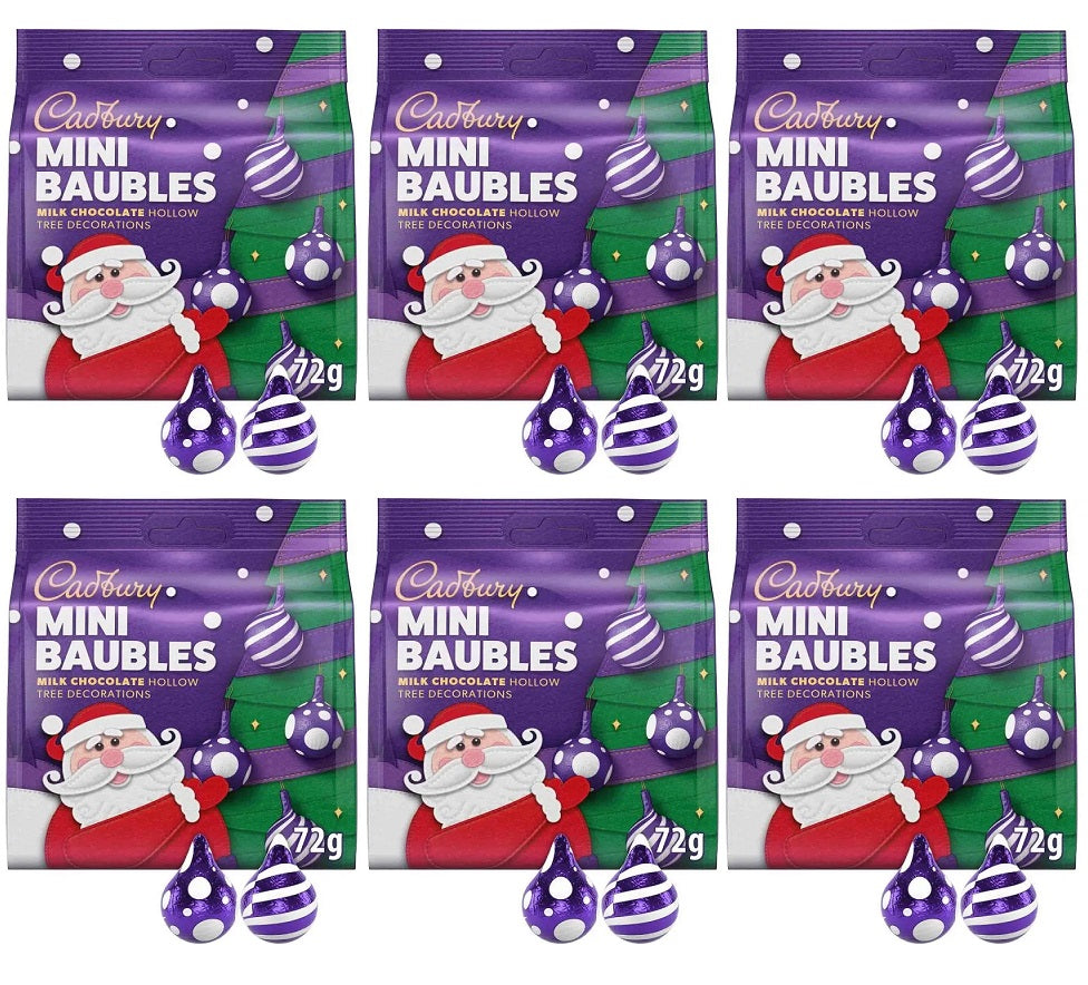 6 x Cadbury Tree Decorations - 72GM