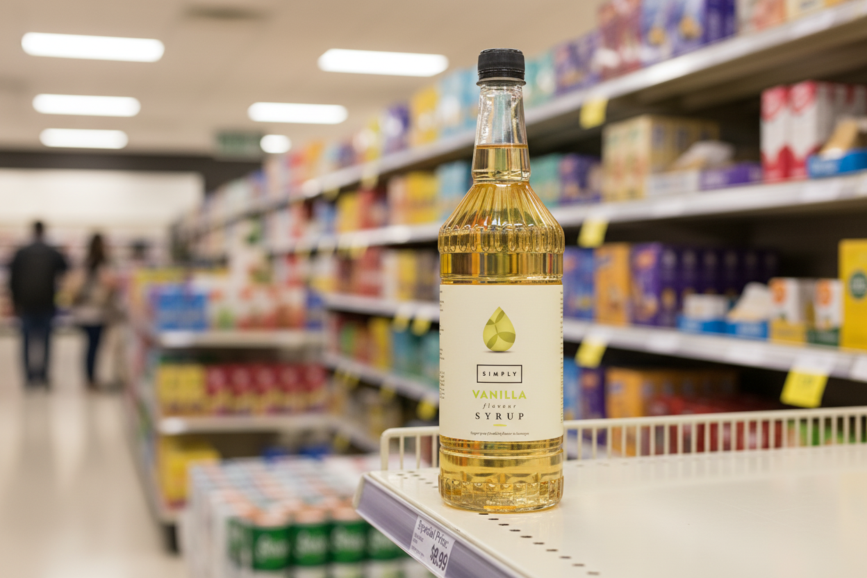 Simply Vanilla Flavoured Syrup 1 Litre