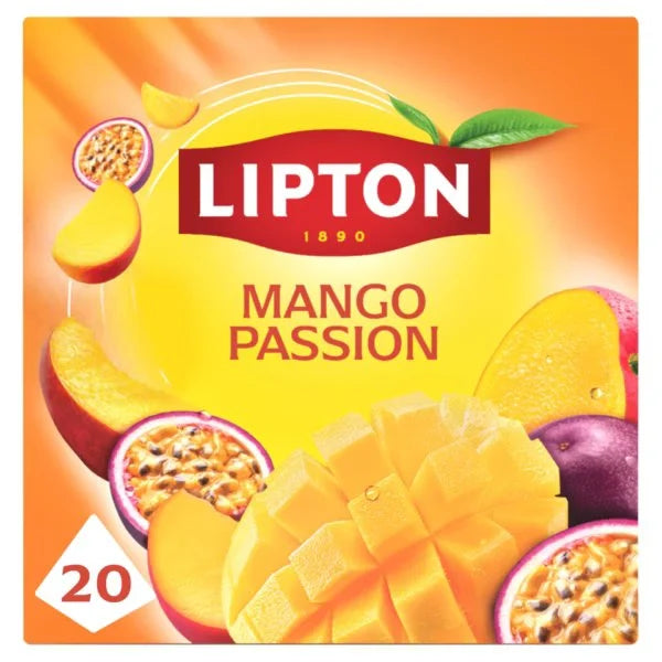4 X Lipton Mango Passion Tea Bags - 20Pk