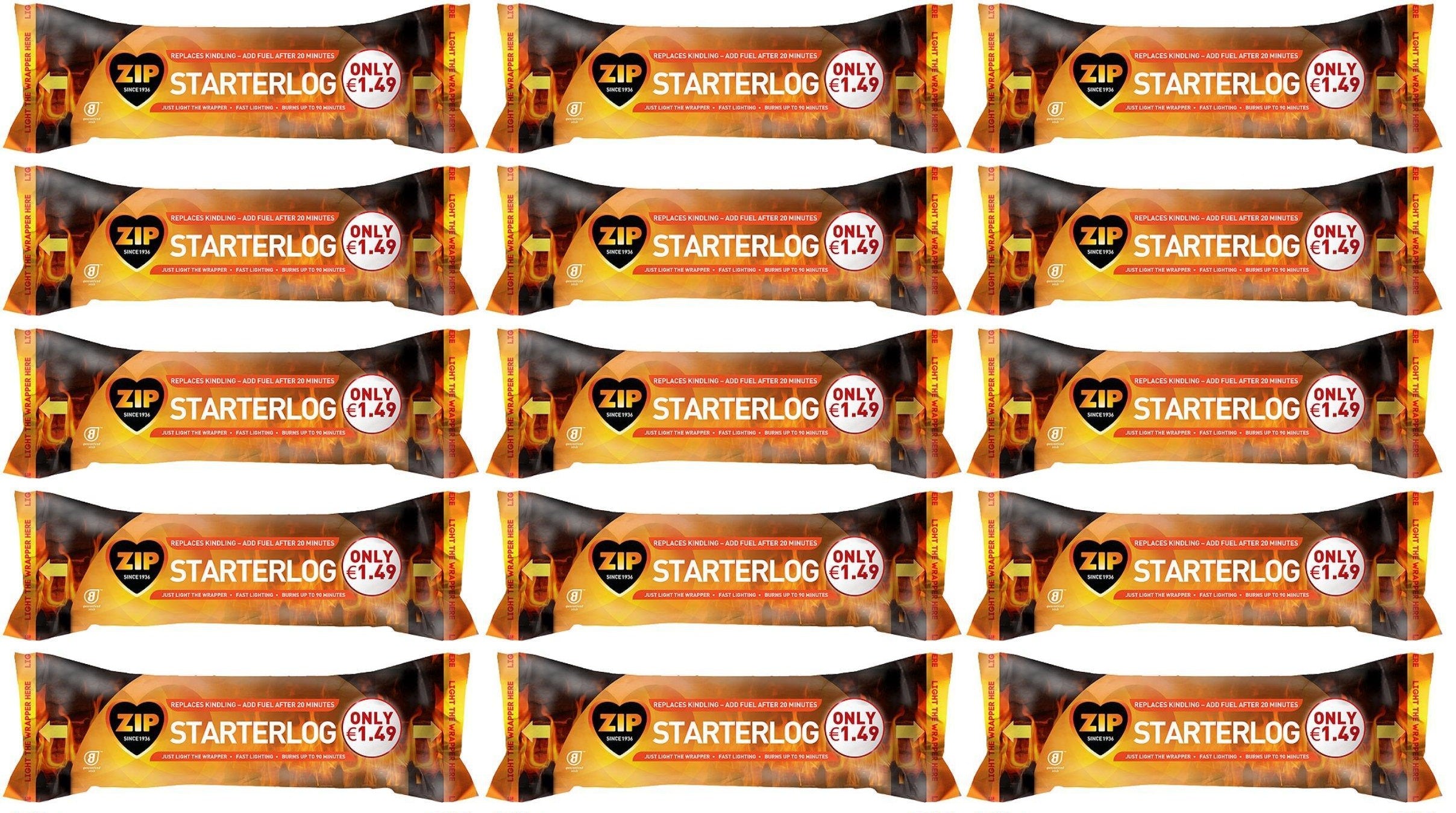 15 x Zip Starterlog 700G