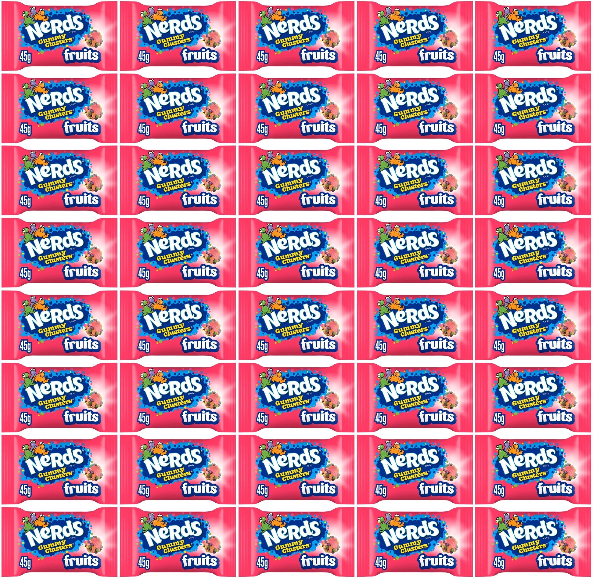 40 x Nerds Clusters Bag Fruits - 45GM